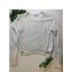 Chunky white sweater